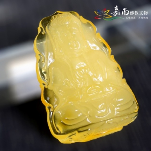 黃蜜蠟雕件-觀世音菩薩（已結緣）