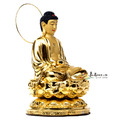釋迦牟尼佛蓮花座-按金銅佛像(41cm)_1