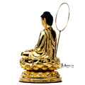 釋迦牟尼佛蓮花座-按金銅佛像(41cm)_4