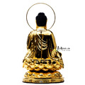 釋迦牟尼佛蓮花座-按金銅佛像(41cm)_5