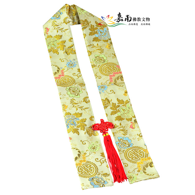 佛教禮帶/功德帶│戒條-OKESA(紅.金.藍)