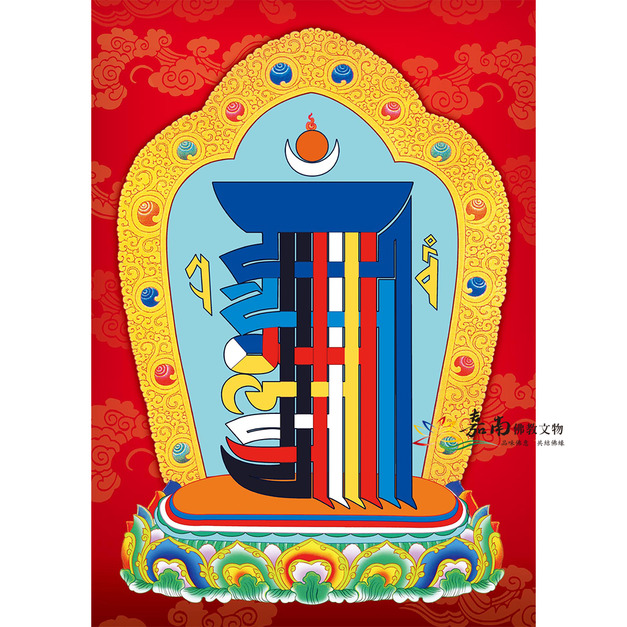 3D佛卡│時輪金剛-大(17*24cm)