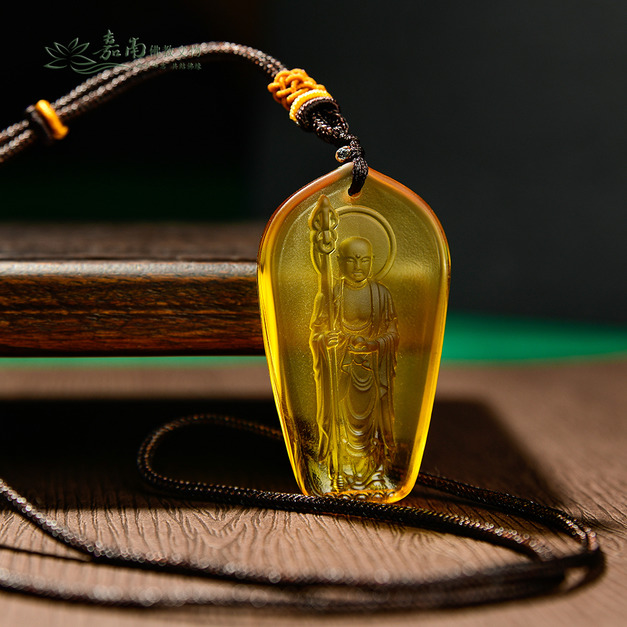 黃琉璃地藏王項鍊