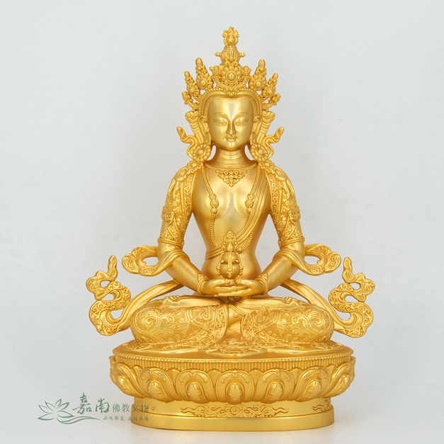 長壽佛-鍍純金密宗佛像(5寸)