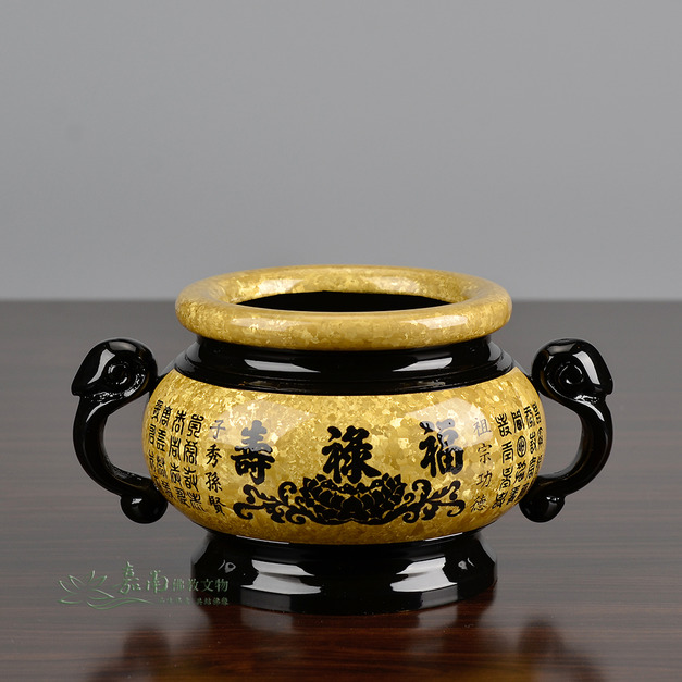 福祿壽祖先銅爐-結晶工法(3.8寸)