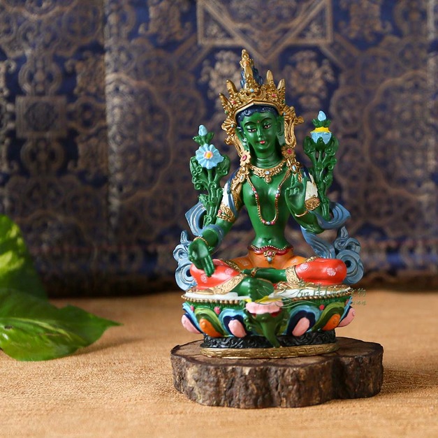 綠度母菩薩-藏密式佛像(4寸)