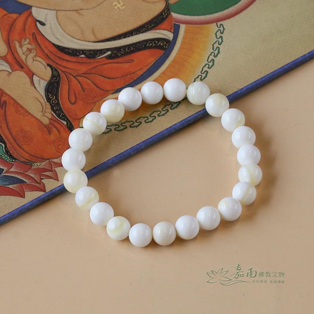 金絲硨磲手珠(8mmA級) 天然佛教七寶 護身淨心之選
