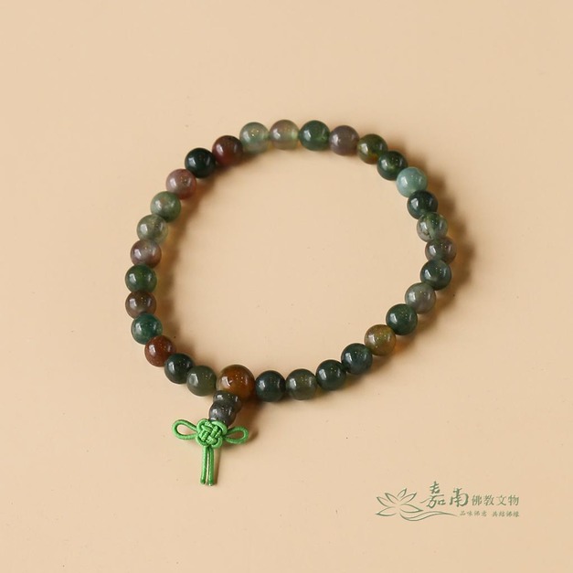 七彩石手珠 (6mm) 轉化磁場 x 淨化心念