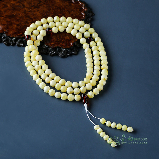 天然白蜜蠟念珠 (10mm圓珠) (網路限定特價) RDB001