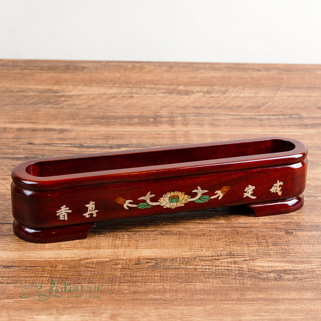 戒定真香臥香爐-紅檀色(8寸8)