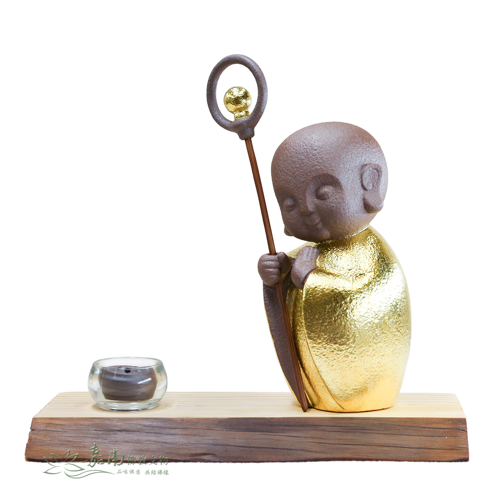 水天需雕塑佛像│小地藏-含底座(黃金版)