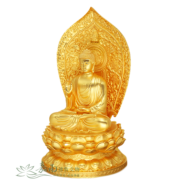 阿彌陀佛-鍍純金佛像(3寸) -佛具用品百貨首選| 嘉南佛教文物