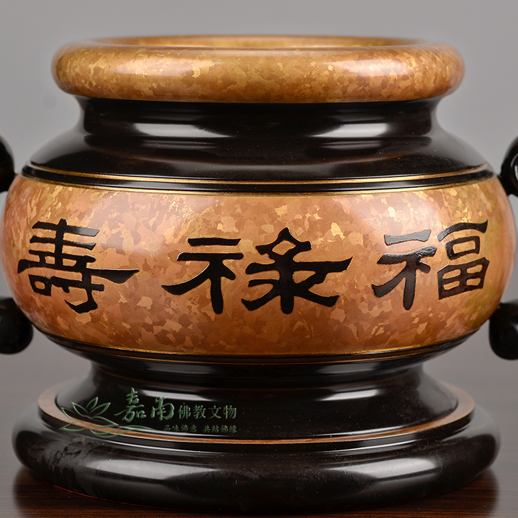 福祿壽祖先銅爐-結晶工法(3.8寸) -佛具用品百貨首選| 嘉南佛教文物