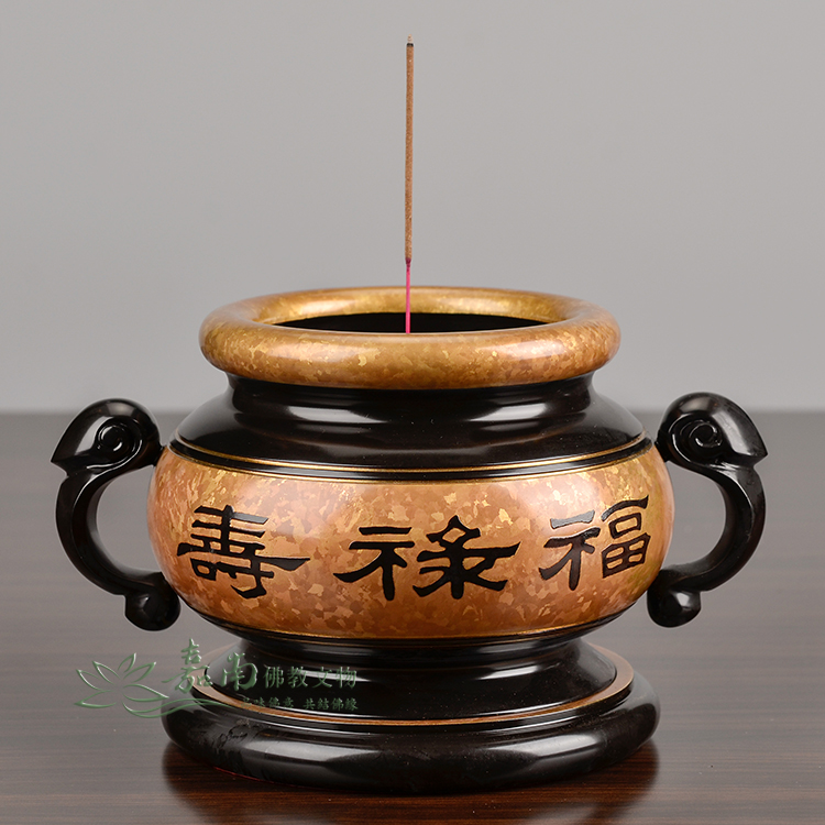 福祿壽祖先銅爐-結晶工法(3.8寸) -佛具用品百貨首選| 嘉南佛教文物