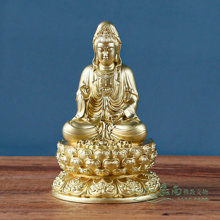 CL026 時代物 古銅鍍金觀音菩薩立像 高12cm 重189g・銅鍍金觀音立像・銅