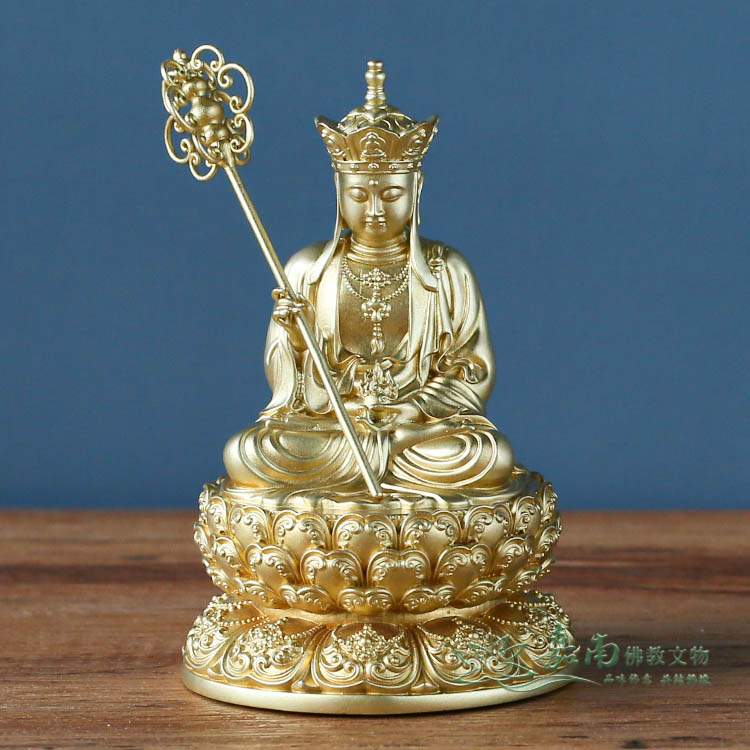 藏教佛教銅鍍金佛像、サイズ高さ約20cm×13×10cm重