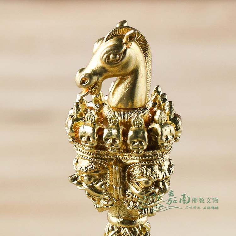 23公分密宗馬頭金剛杵｜馬頭明王法器供奉與修持兼具| 嘉南佛教