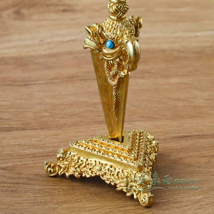 23公分密宗馬頭金剛杵｜馬頭明王法器供奉與修持兼具| 嘉南佛教文物