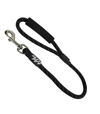 經典系列 寵物反光運動短牽繩(60CM) 酷勁黑