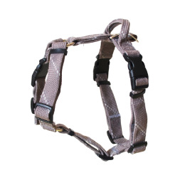 二代★FLASH閃電系列 三扣H型胸背帶 灰