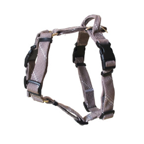 二代★FLASH閃電系列 三扣H型胸背帶 灰