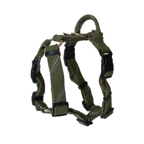 二代★FLASH閃電系列 三扣H型胸背帶 軍綠