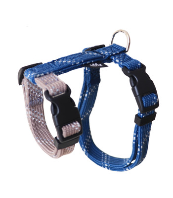 FLASH閃電系列 貓兔用胸背 灰藍