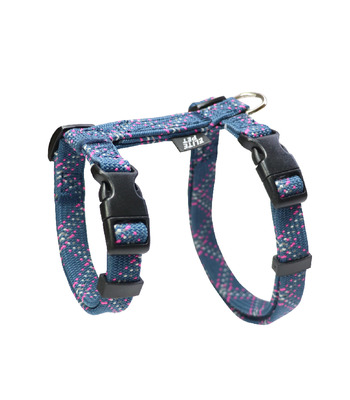 FLASH閃電系列 貓兔用胸背 藍粉