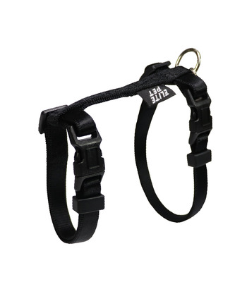 經典系列 貓兔用胸背帶 墨黑