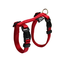 經典系列 貓兔用胸背帶 緋紅