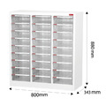 樹德 A4-327H 落地三排型樹德櫃 27抽_1