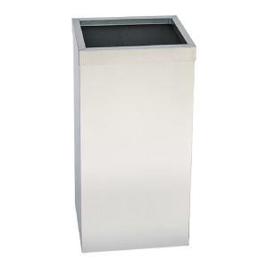 不鏽鋼紙巾垃圾桶（無內桶） TH-610S 無蓋垃圾桶 廁所紙巾桶 擦手紙垃圾桶 室內外垃圾桶 台灣製