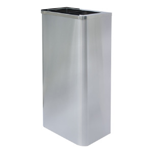 不鏽鋼紙巾垃圾桶（圓弧角無內桶） TH-75S 無蓋垃圾桶 廁所紙巾桶 擦手紙垃圾桶 室內外垃圾桶 台灣製