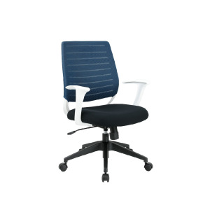 塑鋼扶手網椅  OM辦公網椅-藍莓藍