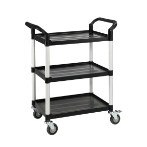 【華塑】小型三層推車 黑色 RA-707A HS-707A