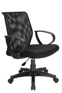 PP手網椅 低背/無扶手 DR辦公椅商務型 黑 可換色