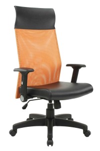 折疊手網椅  高背/低背 DF辦公椅商務型  洞網橘