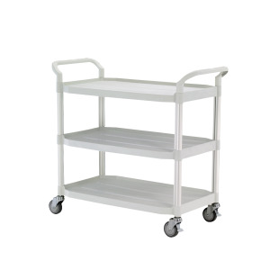 【華塑】大型三層手推車 白色 RA-808LA-3 HS-808LA-3