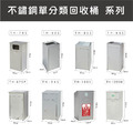 不銹鋼紙巾桶（無內桶） TH-410S 無蓋垃圾桶 廁所紙巾桶 擦手紙垃圾桶 室內外垃圾桶 台灣製_2