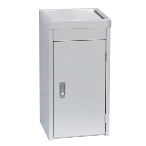 不鏽鋼垃圾桶 TH-60SD（附內桶） 翻蓋垃圾桶 搖蓋垃圾桶 廁所垃圾桶 室內外垃圾桶 台灣製