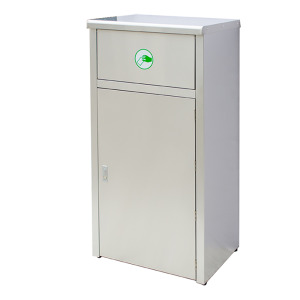 不銹鋼垃圾桶（附內桶）TH-98S 單分類垃圾桶 室內外垃圾桶 推板垃圾桶 台灣製 