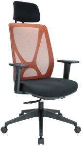 扶手網椅 NR電腦椅  -鎏金橘