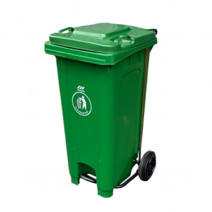 腳踏回收托桶 經濟型 ERB-121G 綠色 120L