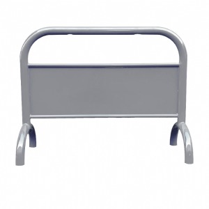 重型拒馬 銀灰色 禁止停車牌 鍍鋅鋼管烤漆拒馬 淨重15KG 印刷拒馬 可客製化