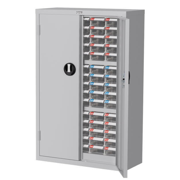 天鋼 加門型零件櫃 TKI-2515D 75格 PS透明抽屜 附鎖零件櫃 零件箱 分類櫃 五金零件螺絲收納 玩具樂高收納 台灣製