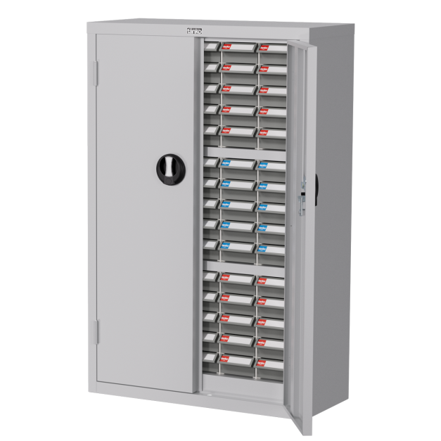 天鋼 加門型零件櫃 TKI-2515D-3 75格 ABS灰色抽屜 附鎖零件櫃 零件箱 分類櫃 五金零件螺絲收納 玩具樂高收納 台灣製