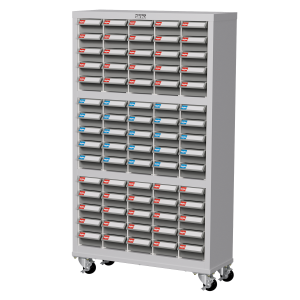 天鋼 移動款零件櫃 TKI-2515-3M 75格 ABS灰色抽屜 零件箱 附輪分類櫃 五金零件螺絲收納 玩具樂高收納 台灣製