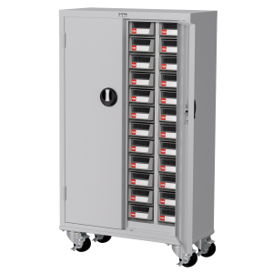 天鋼 加門型移動款零件櫃 CEH-448DM 30格 ABS+PS抽屜 附鎖移動款零件櫃 零件箱 附鎖零件櫃 分類櫃 五金零件螺絲收納 玩具樂高收納 台灣製