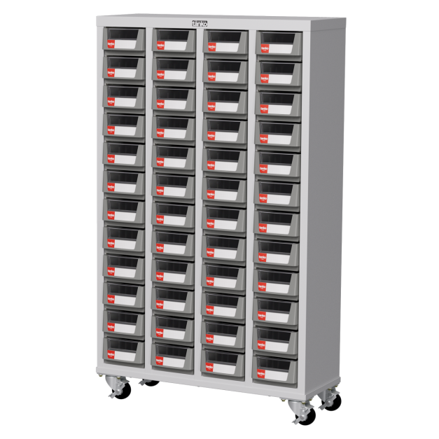 天鋼 移動款零件櫃 CEH-448M 48格 ABS+PS抽屜 零件箱 附輪分類櫃 五金零件螺絲收納 玩具樂高收納 台灣製