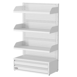 天鋼 Tanko 棚板展示架 DC-32 白色 雙屜 可用深度41公分 貨架 陳列架 洞洞板層架 收藏架 台灣製